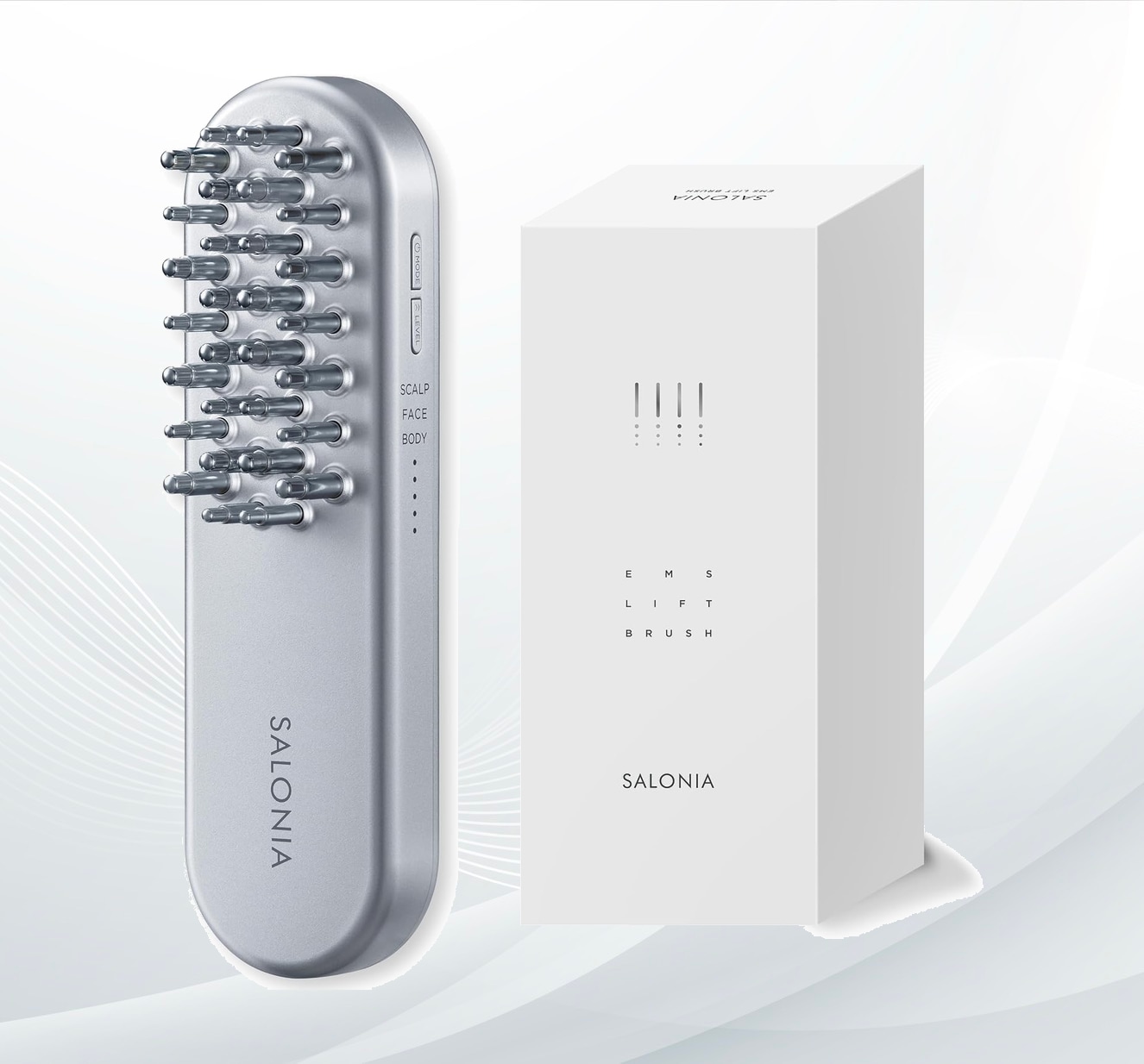 SALONIA EMS リフトブラシ 電気ブラシ 美顔器 電動頭皮ブラシ リフトアップ