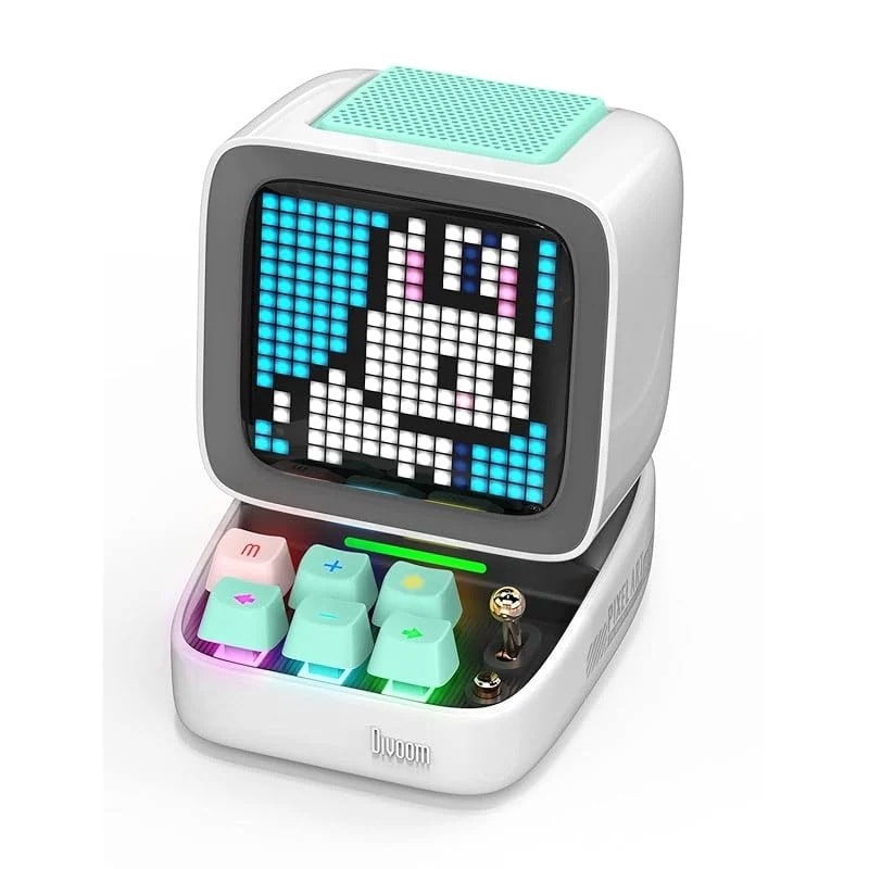 Divoom Ditoo-ProポータブルBluetoothスピーカー3.55インチLEDスクリーンピクセルディスプレイDSPワイヤレススピーカーAPPコントロールオーディオHDメカニカルキーボ