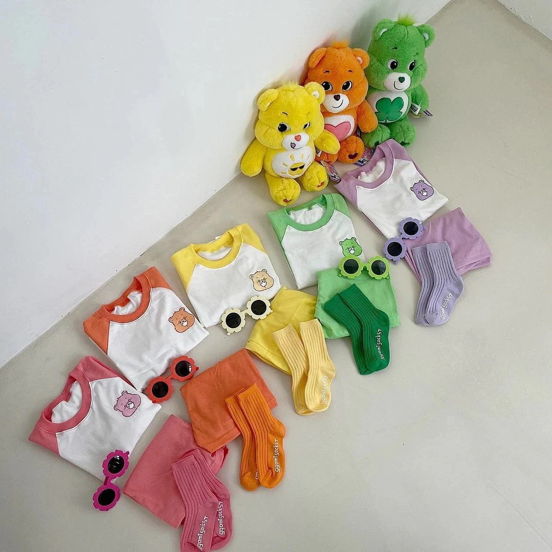 【20点セット】【急速出荷】赤ちゃん夏の服 半袖上下セット男の子女の子2点セット 子供服 韓国姉弟服 上下セット