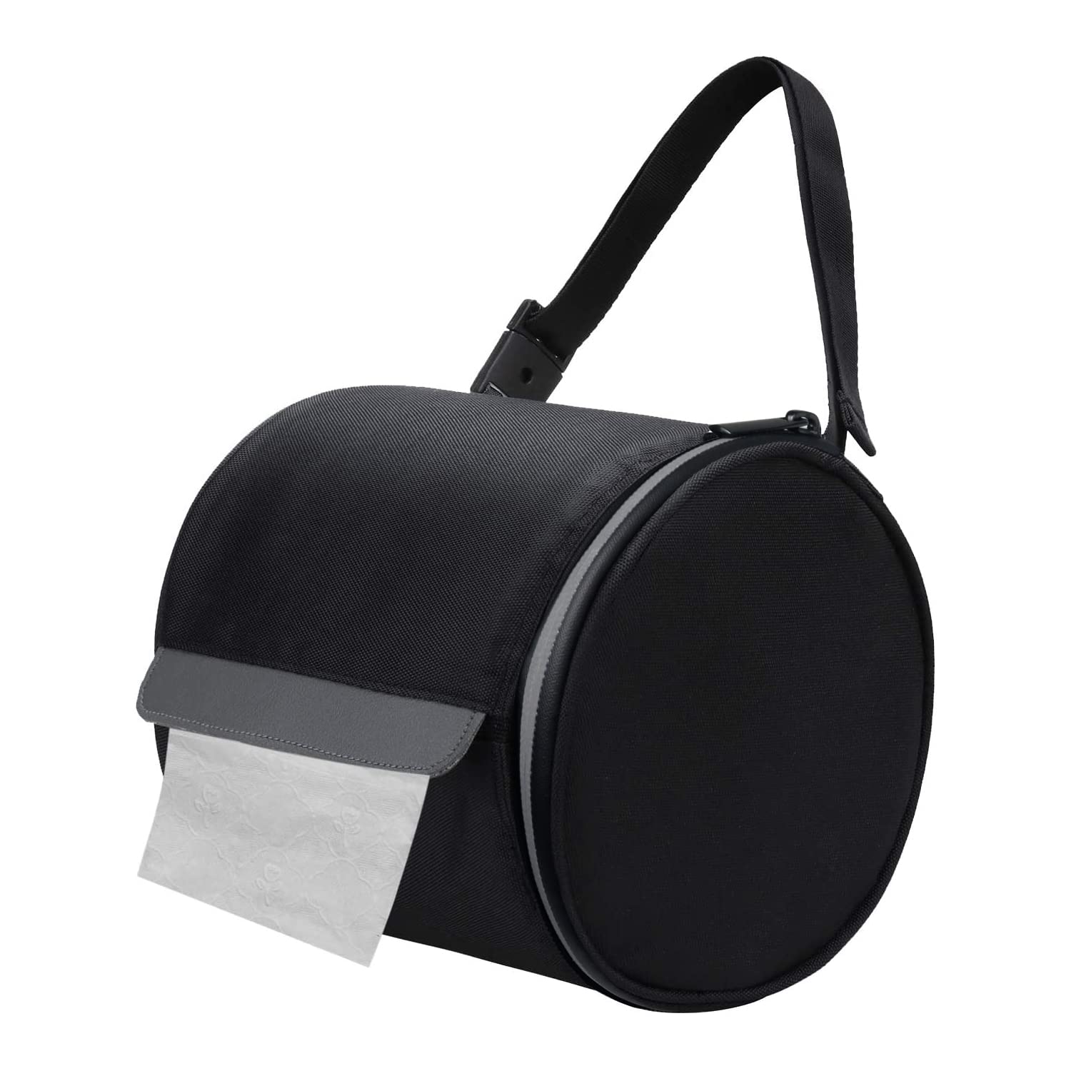 吊り下げ式トイレットペーパーホルダー 防水ティッシュホルダー 猫に強いロールペーパーケースカバー ポータブルで折りたたみ式ロール収納バッグ 調節可能なストラップ付き 壁 車 キャンプ テント ホーム