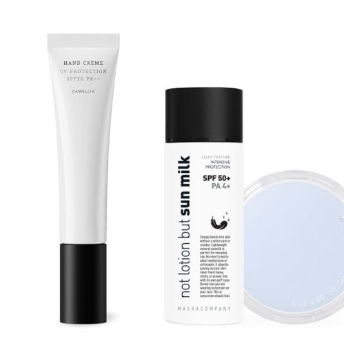 [ハンドクリーム+サンミルク]紫外線遮断機能性ハンドクリーム+カメリアマルチプロテクションサンミルクマスカカンパニー
