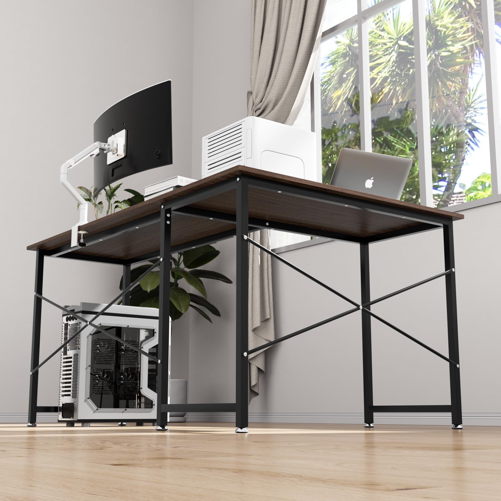 パソコンデスク L字デスク ゲーミングデスク pcデスク デスク 机 コーナーデスク L字型 モニターアーム取付対応 オフィスデスク 勉強机 左右入替可 在宅勤務 組立簡単 (ウォ 28700 14,600円