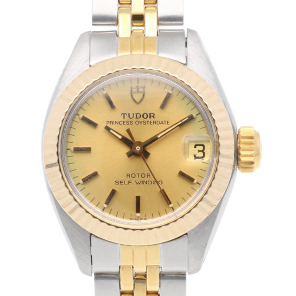 チュードル プリンセスオイスターデイト 腕時計 ステンレススチール 92313 自動巻き 1年保証 TUDOR 中古
