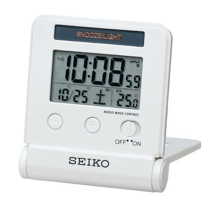 他サイト： セイコー　電波目ざまし時計　SQ772W 白パｰルの商品画像