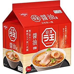 日清食品 ラ王 醤油 5食パック 505g6パック (ラーメン 食品 袋麺)