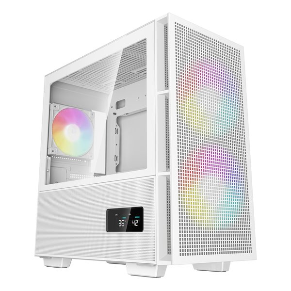ミニタワー型PCケース CH360 DIGITAL WH microATX/デジタルディスプレイ/ホワイト R-CH360-WHAPE3D-G-1