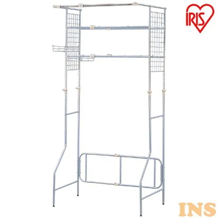 ランドリーラック 伸縮 2段 HLR-Y18アイリスオーヤマ　メガ割