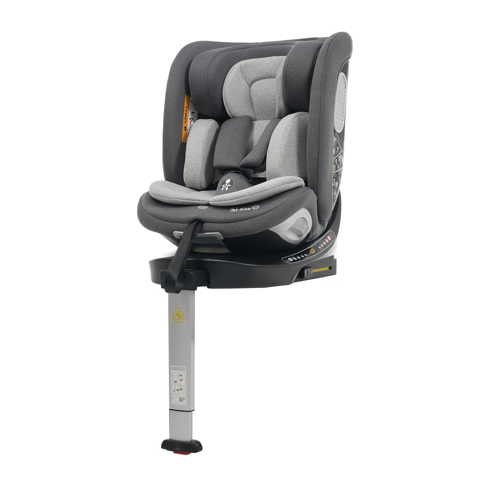 1765【サポートレッグ】新安全基準R129適合 チャイルドシート ISOFIX 無段階360度回転 0-12歳頃 40～150cm ジュニアシート 長く使える 洗える 取付簡単 キッズシート ベビー