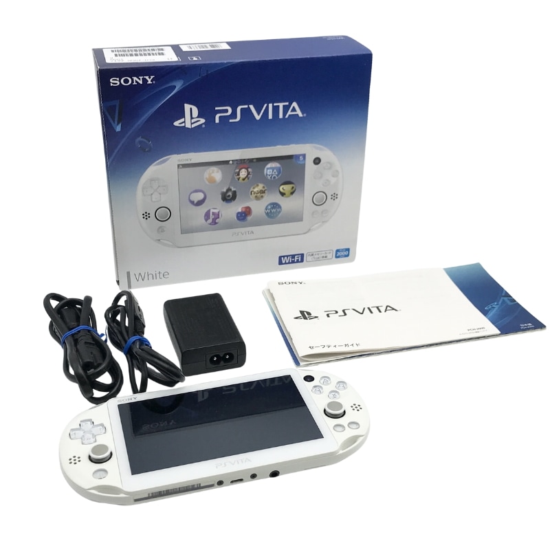 中古 PlayStation Vita Wi-Fiモデル ホワイト (PCH-2000ZA12)