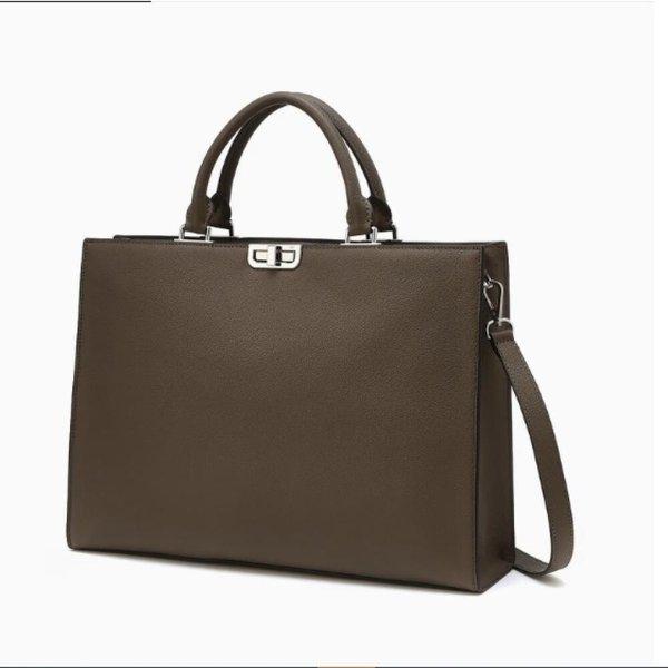 AK Bundang Branch D.Bolsa ブリーフケース グレー 牛革 DBBA4F018G2