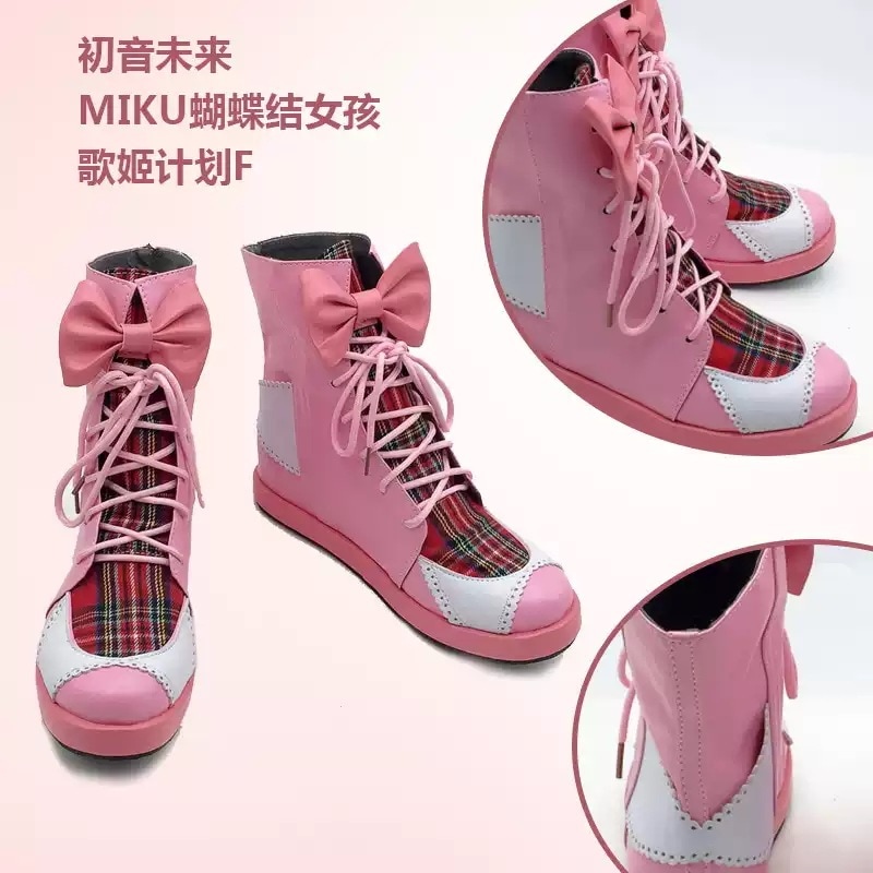 VOCALOID ボーカロイドシリーズ 風 初音ミク 歌姫プロジェクト Miku コスプレブーツ 道具小物 cos靴 cosplay 仮装 変装 コスチューム