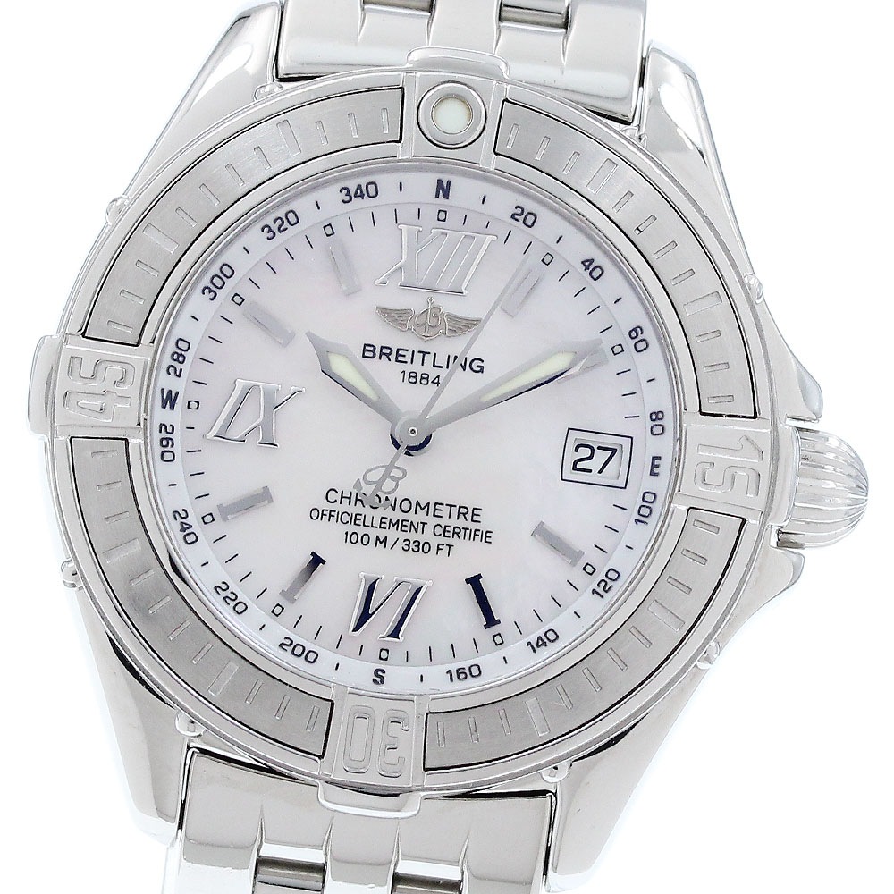 ブライトリング BREITLING A67365 コックピットレディー デイト クォーツ レディース 良品 _921559【中古】