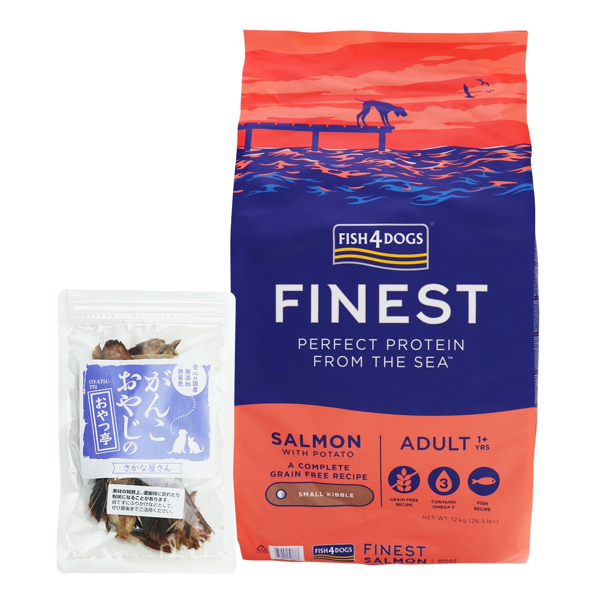 ファイネスト サーモン 小粒 12kg【国産無添加さかなのおやつ付き】