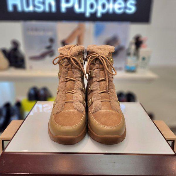 女性の足に優しい4cm広幅ファースニーカー防寒ブーツ3fq608-003