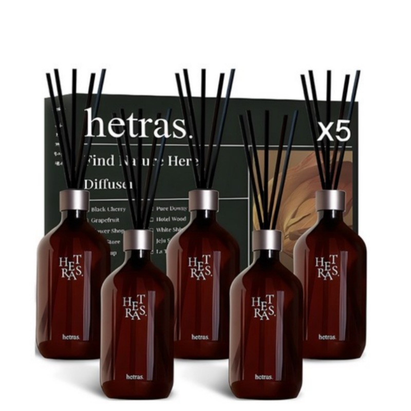 プレミアム 大容量 ディフューザー 500ml X 5個ブラックセット or グリーンセットの中から1つプレゼントセット