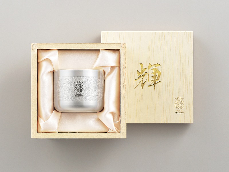 「輝」純銅ぐい呑み（銀仕上げ）