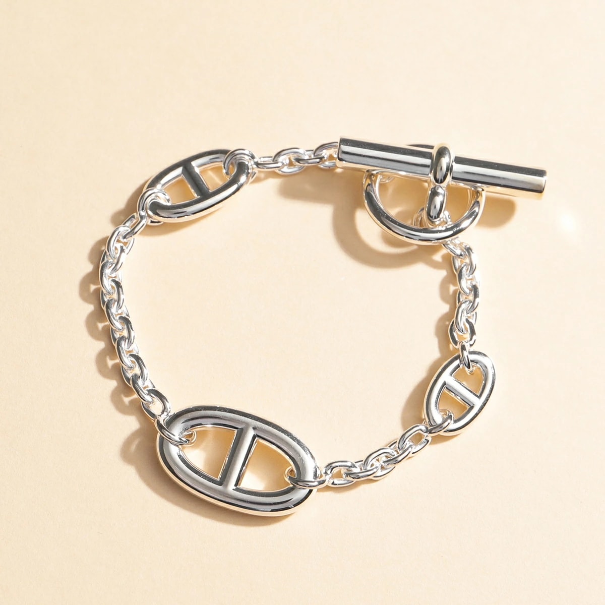 HERMES エルメス ブレスレット CHAINE DANDRE FARANDOLE シェーヌダンクル ファランドール マルチ H104567B レディース チェーン silver925 SV シルバ