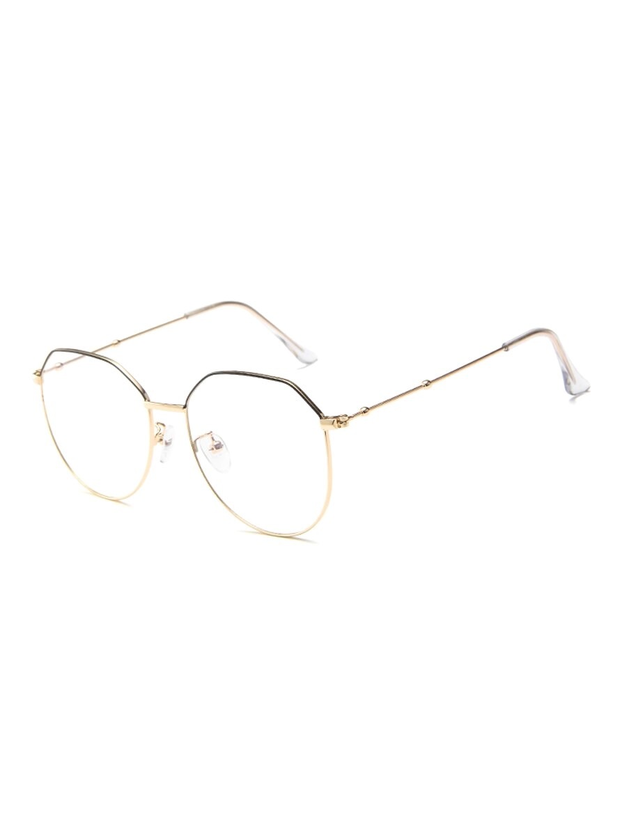 女性の眼鏡メタルフレーム特大クリエイティブデザイントレンディメガネアクセサリー 種類豊富な品揃え 77％以上節約