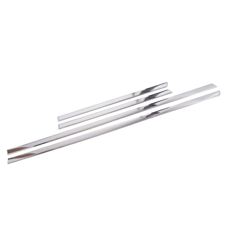 メルセデス・ベンツ GL/GLS/ML/GLE/GLKクラス 用 サイド スカート ドア アンダー ガーニッシュ 4P シルバー