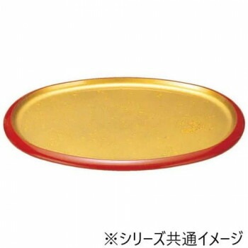 福井クラフト　尺5宴小判盛皿 金箔オトシ 55004560