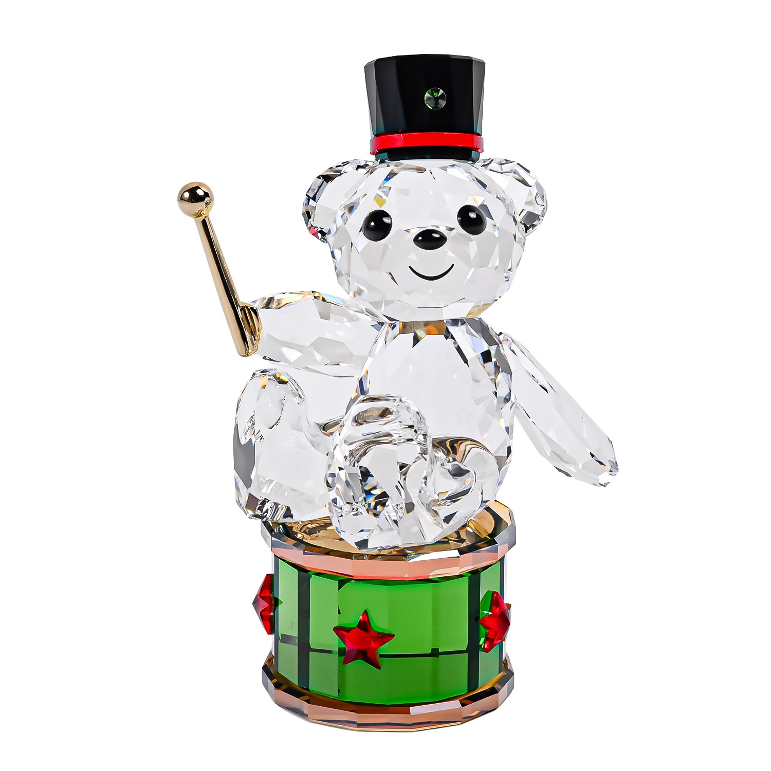 クリスタルフィギュア フィギュリン 2025年限定生産 クリスベア ドラム 音楽 ミュージック 5701510