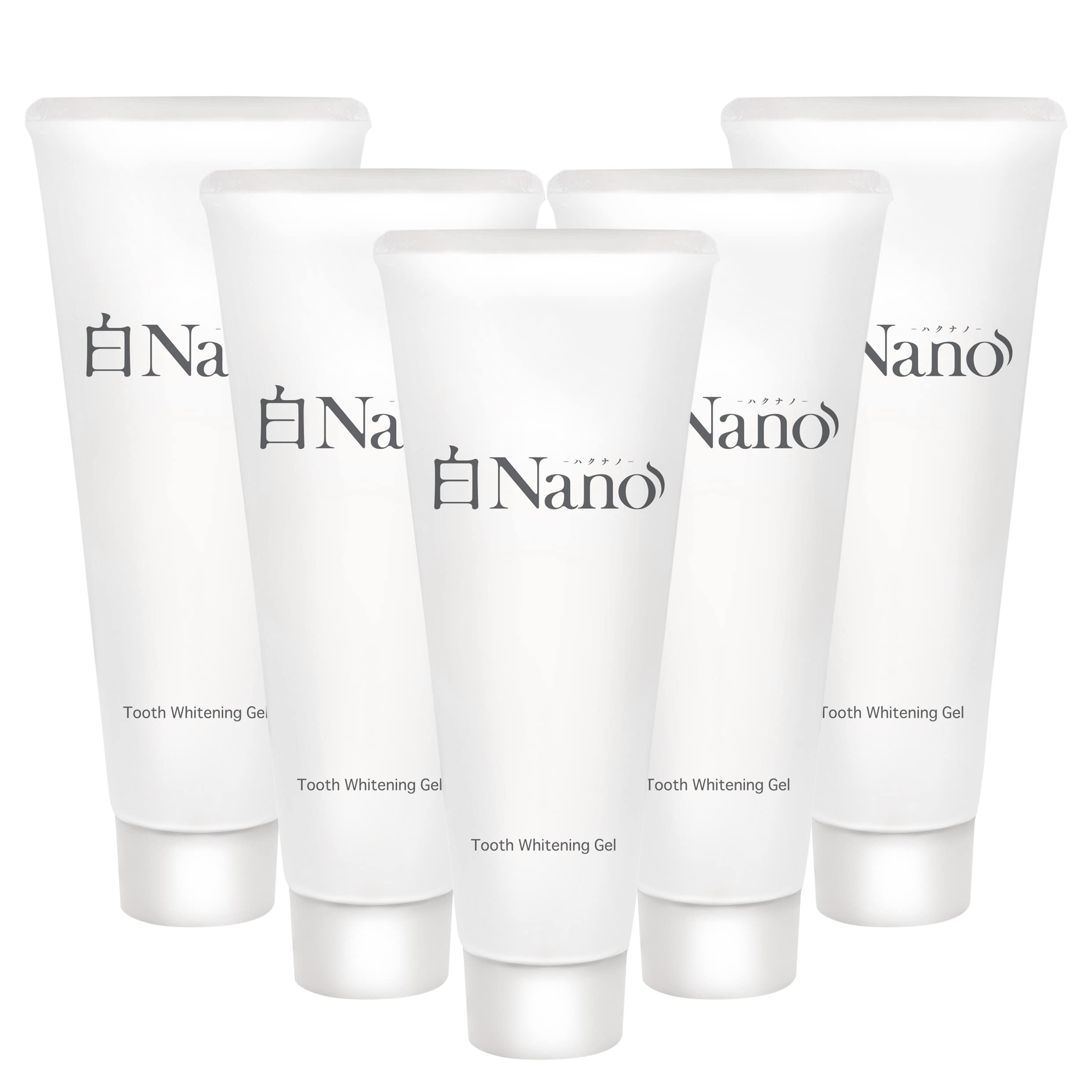 ホワイトニング 薬用歯磨きジェル 白Nano 歯を白くする薬用はみがき 医薬部外品 120g 5個セット