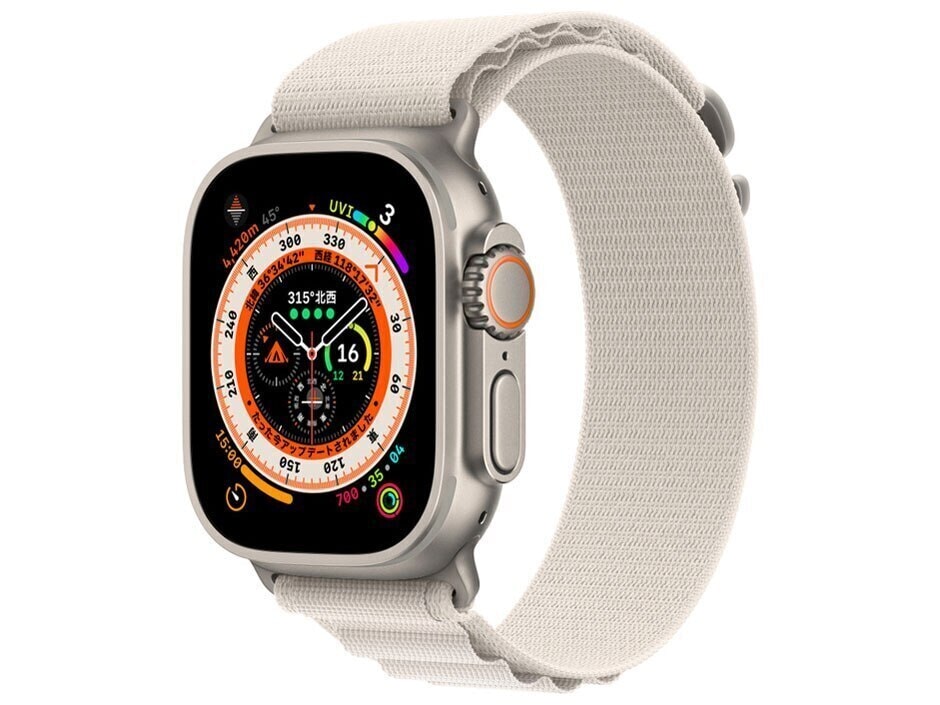 Apple Watch Ultra GPS+Cellularモデル 49mm MQFT3J/A [スターライトアルパインループ L]