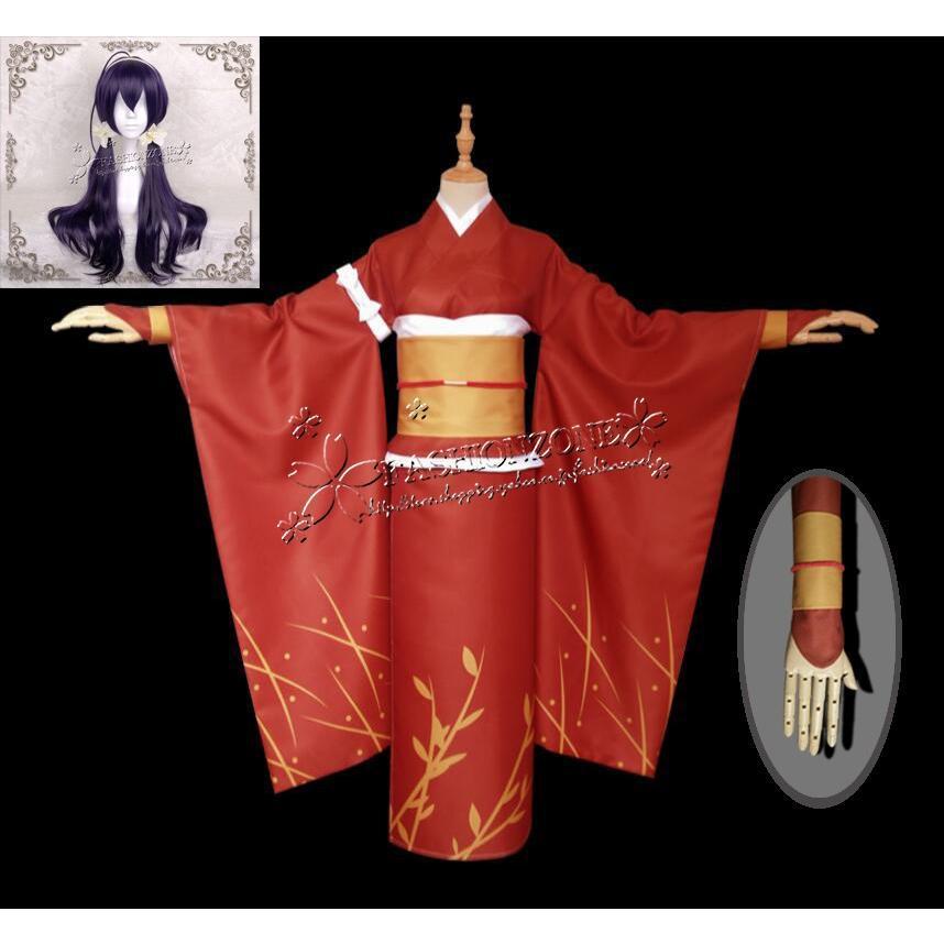 【ハロウィン】文豪ストレイドッグス 風 泉鏡花 コスプレ 衣装 ウィッグ 着物 和服 日常服 コスチュームcosplay 演出服 ハロウィンイベント 変装 仮装