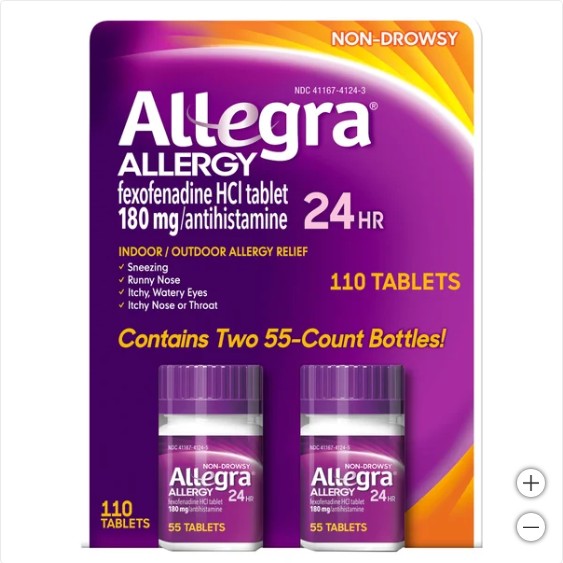 Allegra Allergy Non-Drowsy, 110 Tablets
