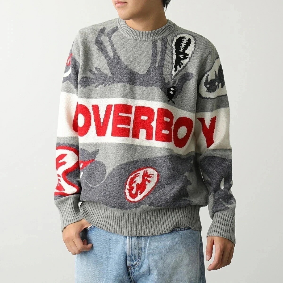 CHARLES JEFFREY LOVERBOY チャールズジェフリーラバーボーイ ニット 031090401 メンズ セーター ウールブレンド クルーネック