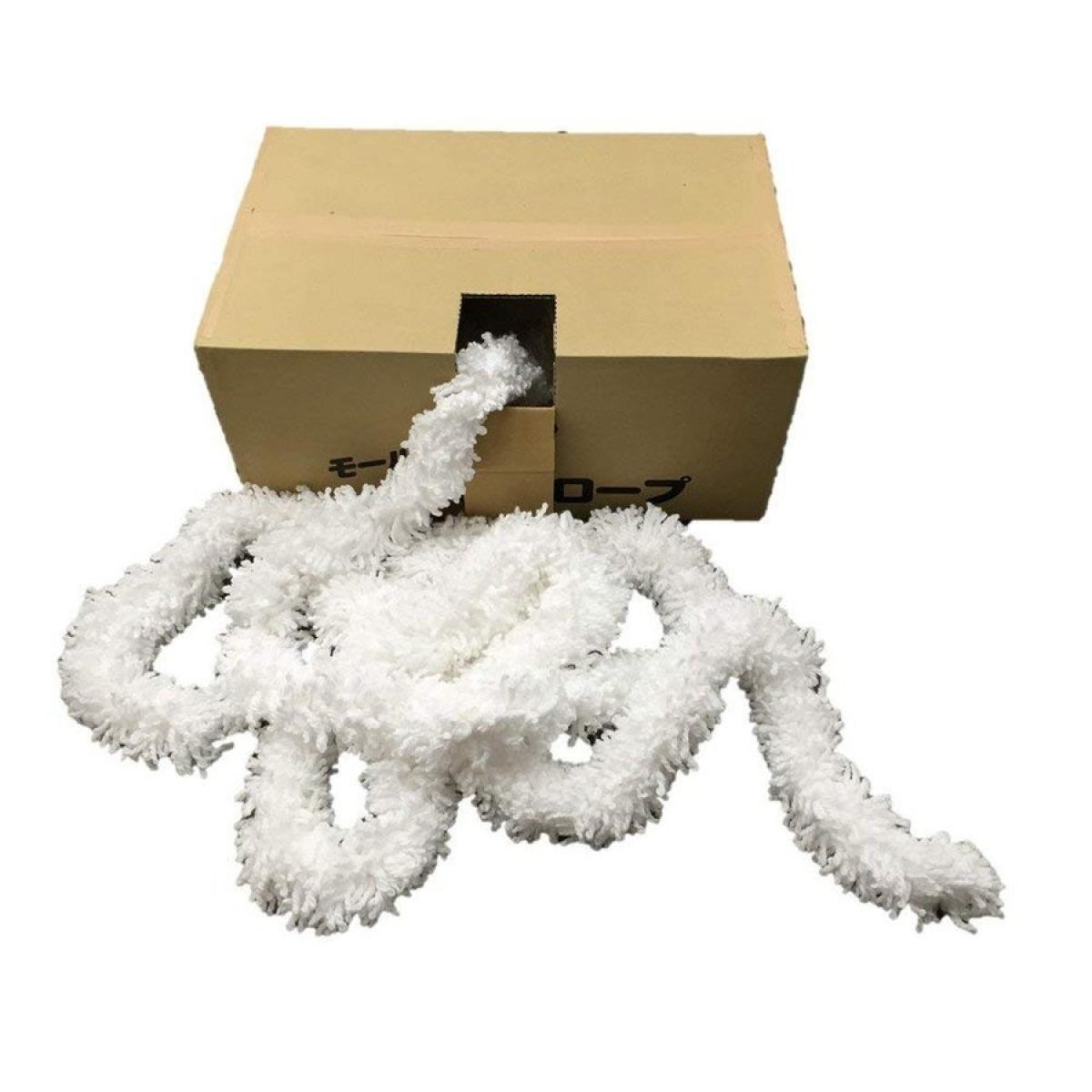 【在庫有・即納】ユタカメイク モール状油吸着ロープ ホワイト 約100mm×約30m YOC-1030その他