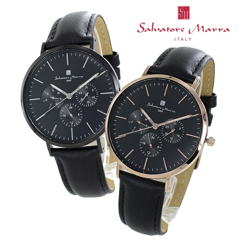 サルバトーレマーラ 腕時計 手表 ペアウォッチ カップル おしゃれ 大人 シンプル カジュアル ビジネス お出かけ お揃い メンズ レディース アナログ 日付 カレンダー 国内正規品