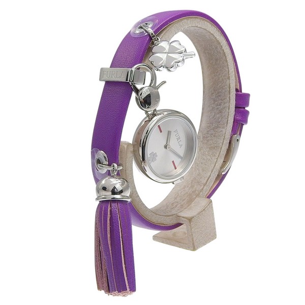 フルラ 腕時計 レディース SS×レザー パープル STACY R4251115504 FURLA