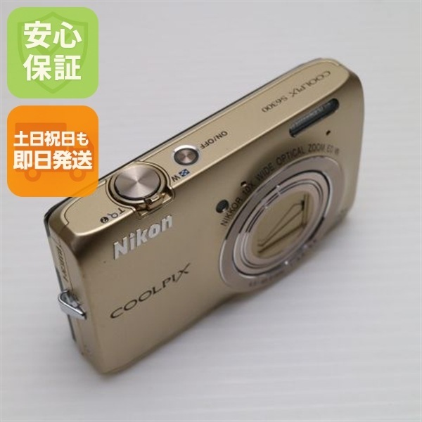 超美品 COOLPIX S6300 エレガントゴールド デジカメ Nikon 242