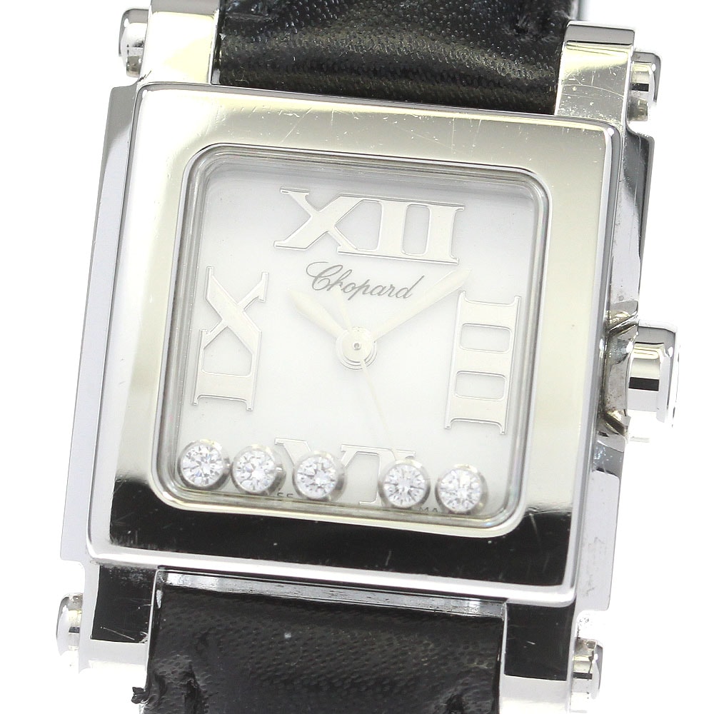 ショパール Chopard 8516 ハッピースポーツ 5Pダイヤ クォーツ レディース _821471【中古】