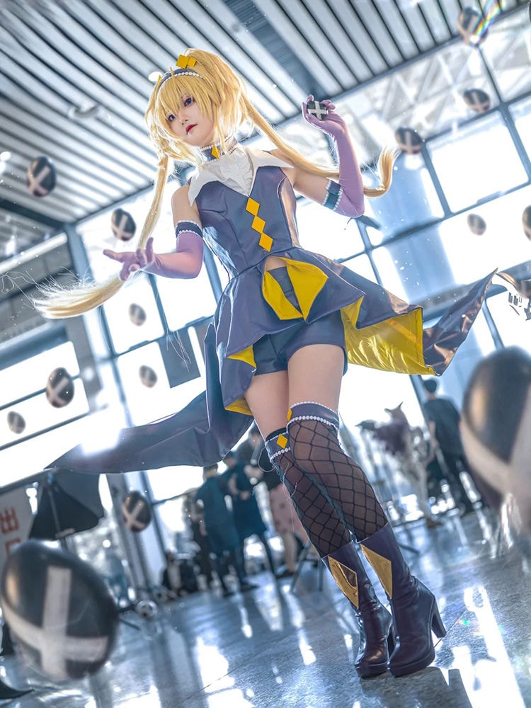 守護甜心cos服月アリア唄四角天使皮衣コスプレ二次元アニメ衣装c服女