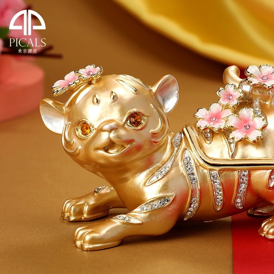 【正規品】 笑福小寅 干支 縁起物 宝石箱 東京銀座PICALS 12-ex6131