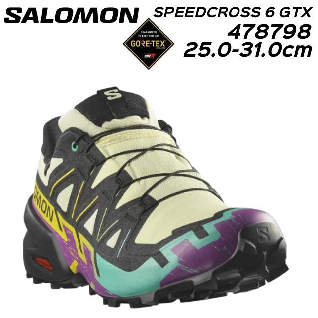 サロモン 478798 SPEEDCROSS 6 GORE-TEX 男性用トレイルランニングシューズ 靴