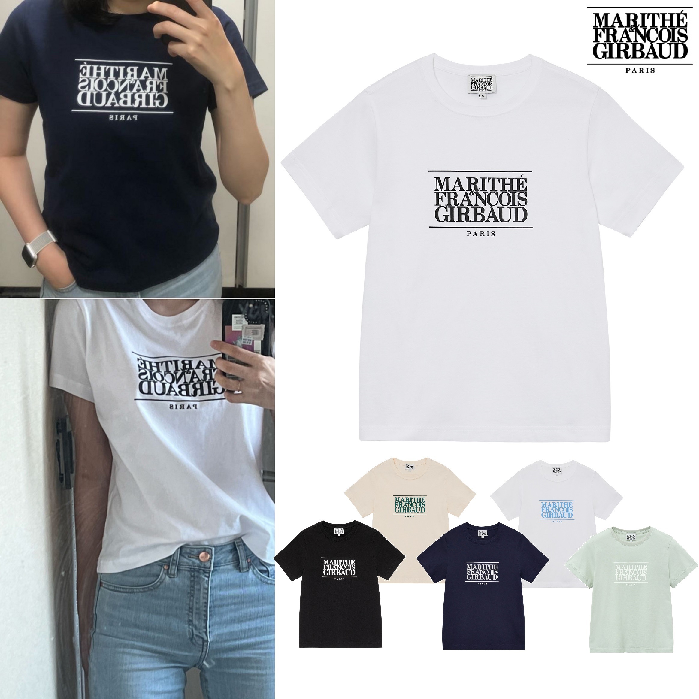 W CLASSIC LOGO TEE 6色 新商品 女性服 韓国の人気 韓国ファッション 夏ファッション 新学期