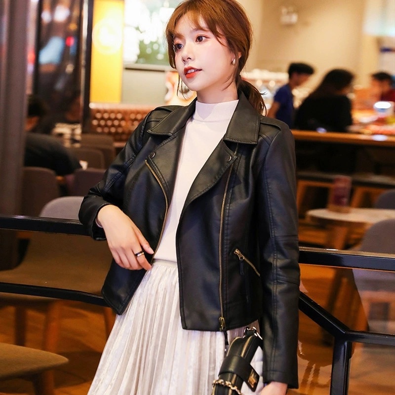 S-6XL【大きいサイズあり】ライダースジャケット レザージャケット PUレザー ジャケット コート アウター オーバーサイズ レディース ユニセックス a5098 5,502円