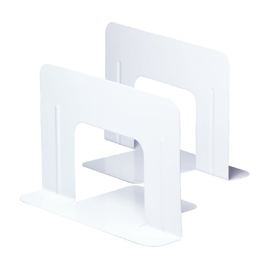（まとめ買い）ブックエンド ブックスタンド ワイド 白 1組（2枚） DA-550-W [x5組セット]
