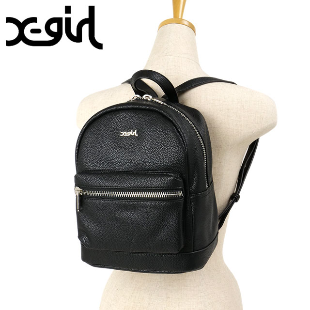 リュック フェイクレザーミニデイパック [105215053006] FAUX LEATHER MINI DAY PACK メンズ・レディース xgirl 鞄 バッグ BLACK