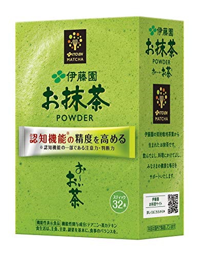 他サイト： [機能性表示食品] 伊藤園 おーいお茶 お抹茶 パウダー スティック 1.7g×32本 粉末の商品画像