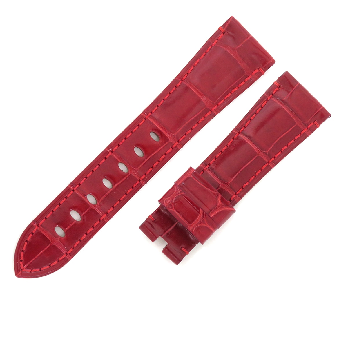 メンズ 未使用 純正 ベルト バンド ストラップ 替え 22ｍｍ レッド 赤 シャイニー 27,656円