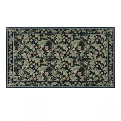 川島織物セルコン Morris Design Studio レスターアカンサス マット 約68×123cm FH1710A B ブルー