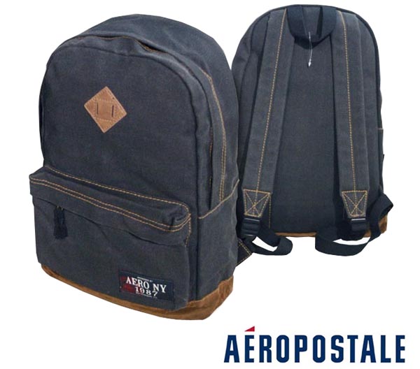 セール エアロポステール キャンバス リュック ブラック バックパック メンズ レディース Aeropostale インポート ファッション ブランド ストリート サーフ カジュアル アメカジ ヴ