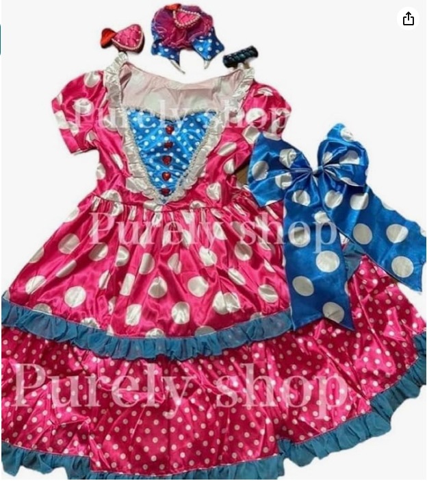 ディズニー パルパルーザ ミニーちゃん 水玉ワンピ Dハロ コスプレ コスプレ衣装