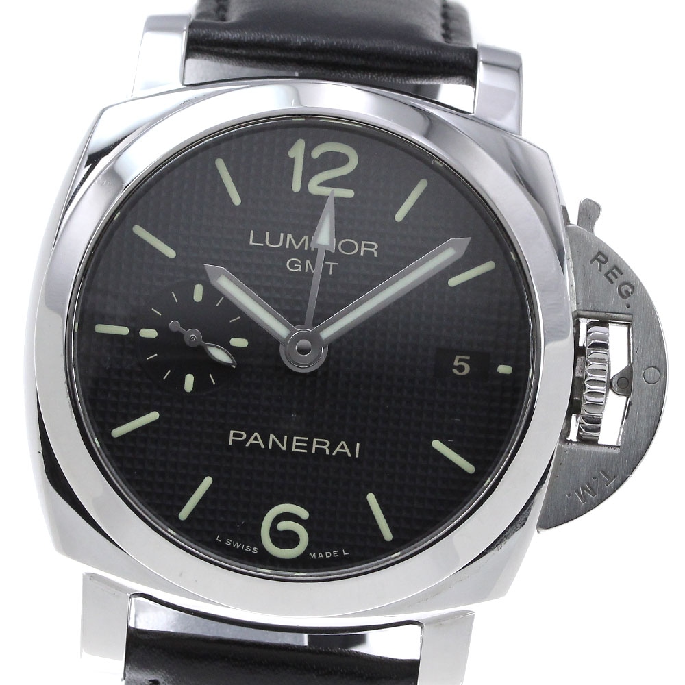 パネライ PANERAI PAM00535 ルミノール1950 3デイズ アッチャイオ GMT 自動巻き メンズ 保証書付き_840408【中古】
