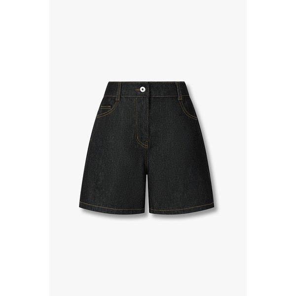 デニムツイルバックバンディングショートパンツ9176262983084