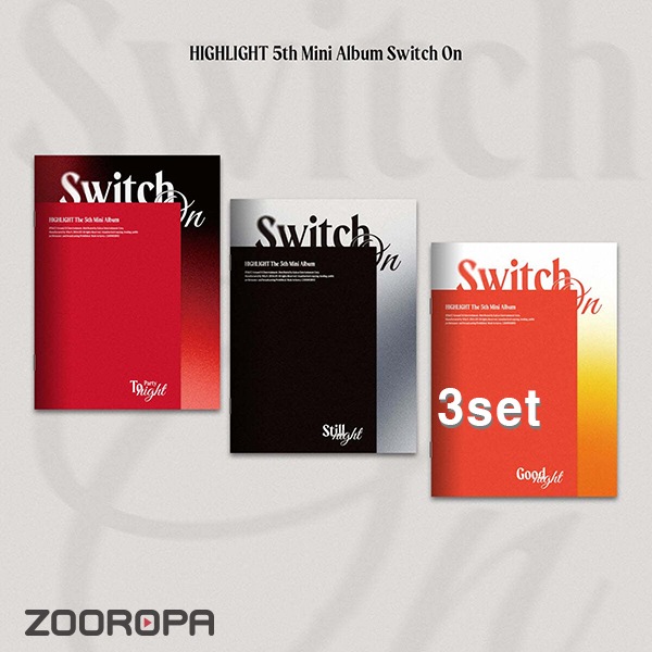 [3종세트] 하이라이트 HIGHLIGHT 미니앨범 5집 Switch On